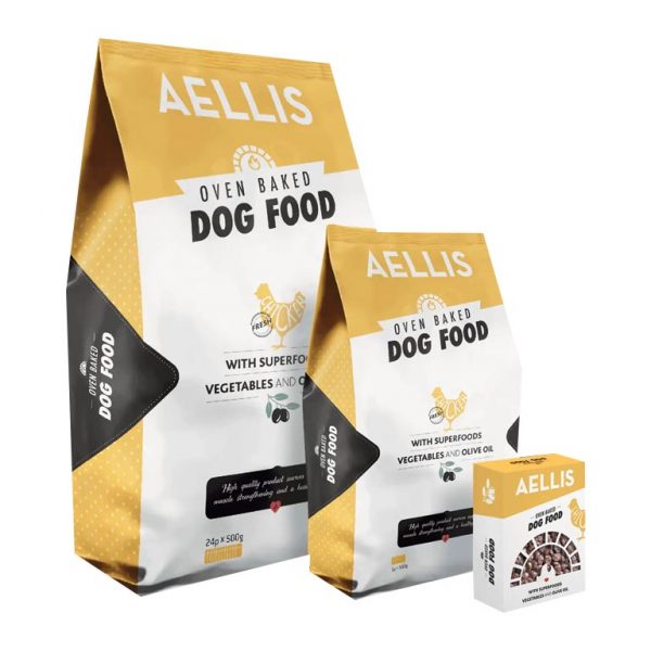 Aellis Oven Baked Dog Food Κοτόπουλο Adult